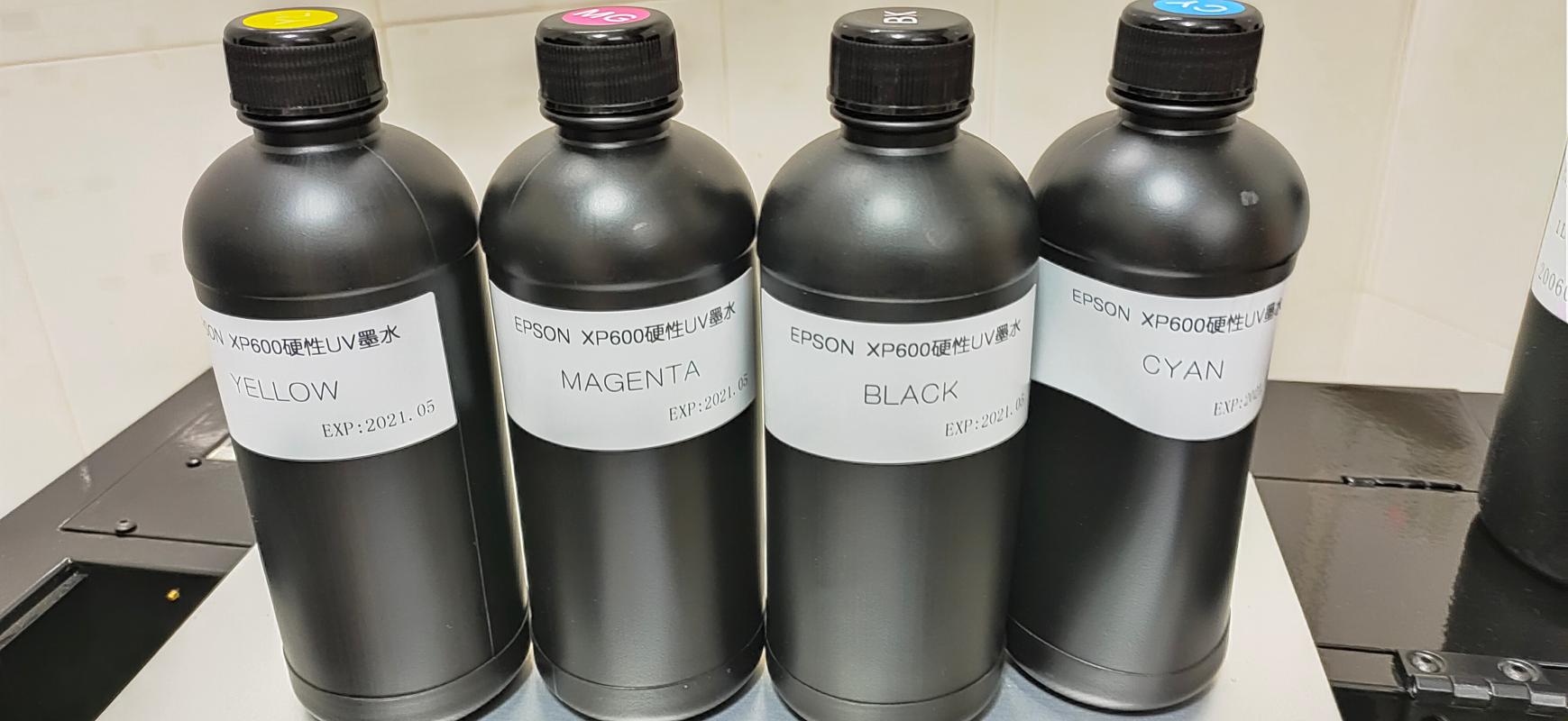 

Bottles IN TOTAL Hard UV Currable Ink Set For XP600 Printhead Printer Refill Kits