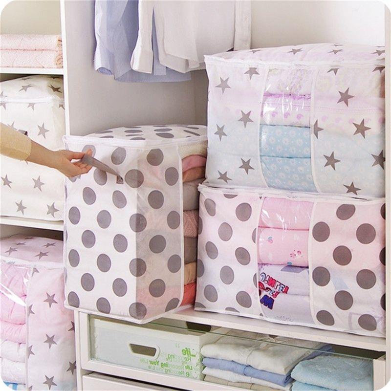 

Clothing & Wardrobe Storage Foldable Bag Clothes Blanket Quilt Closet Sweater Organizer Box Pouches Fashion Sale