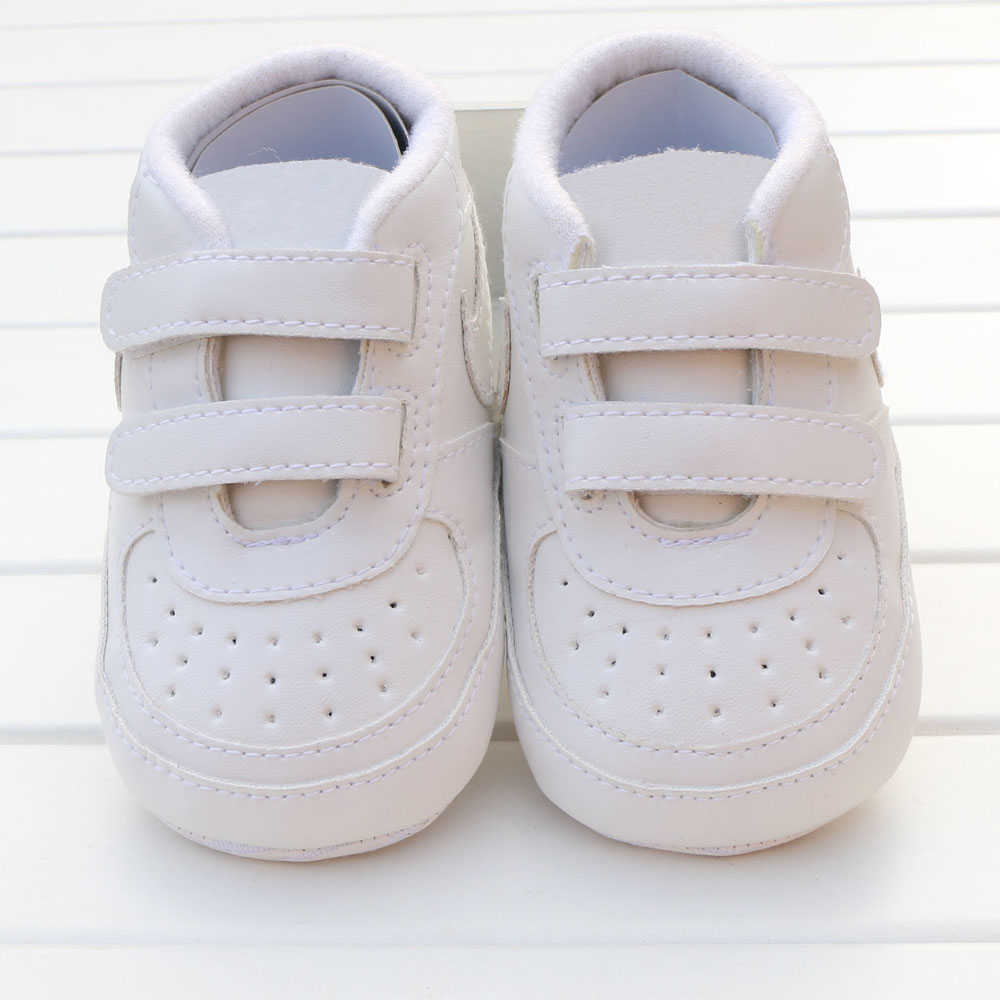 

Baby Shoes 0-18Months Kids Girls Boys Toddler First Walkers Anti-Slip Soft Soled Bebe Moccasins Infant Crib Footwear Sneakers, Full white