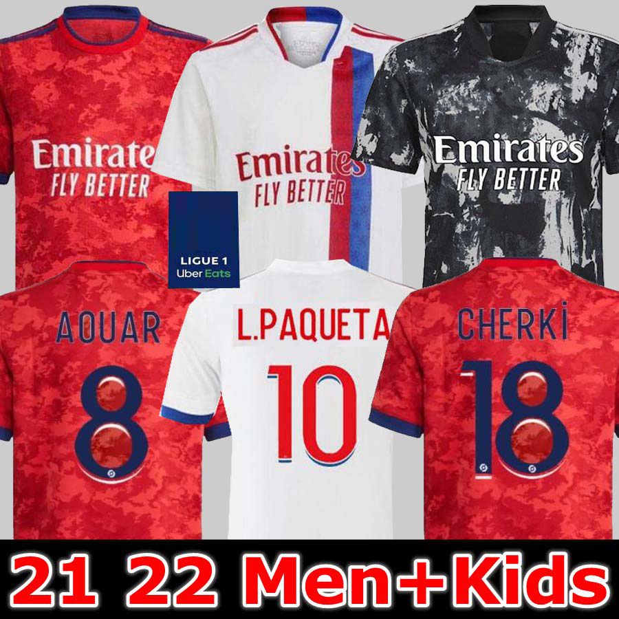

Fans Version 21 22 Maillot Lyon Soccer Jersey 4TH 2021 Olympique Lyonnais OL digital fourth football shirts TOKO EKAMBI BRUNO G CHERKI AOUAR HOME Away third jersey, 21 22 home jersey