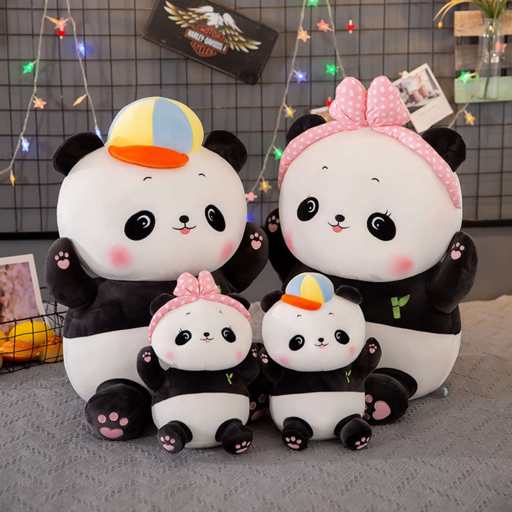 

toy Giant panda dolls lovely couple gifts wedding creative bed