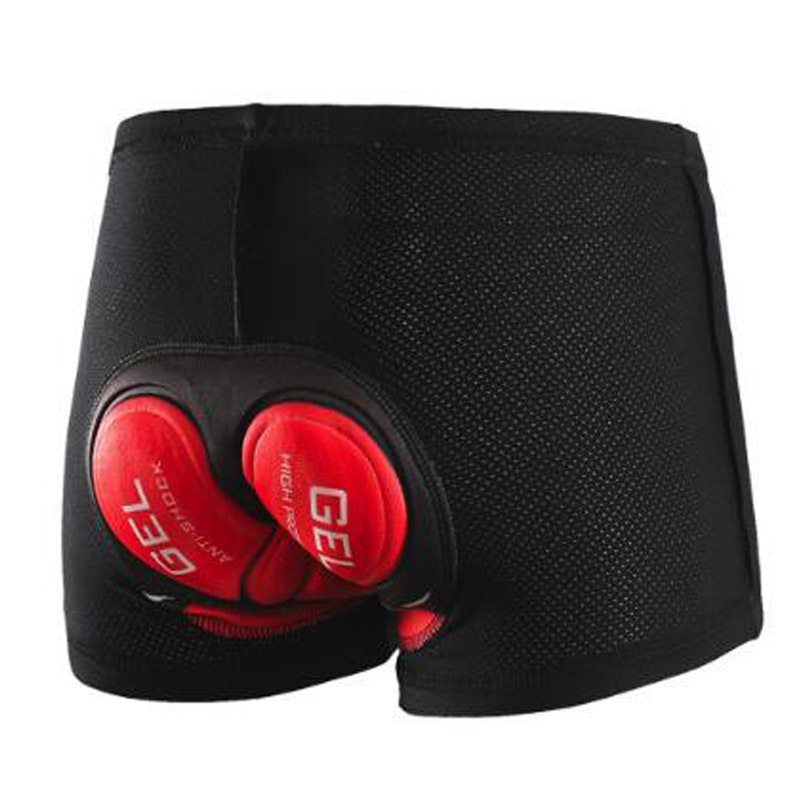 

2020 Upgrade Breathable Cycling Shorts Cycling Underwear Gel Pad Shockproof Bicycle Underpant MTB Road Bike Underwear Man Shorts C0222, 001.1 sponge