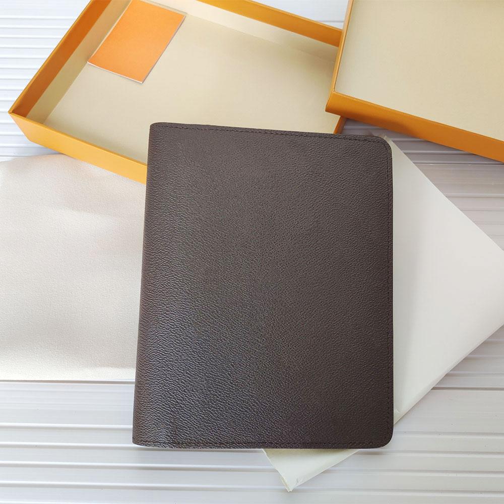 

High Quality R20100 R20974 R21065 large desk ring agenda cover holder memo planner A5 notebook diary protective case leather card passport wallet slots with boxs, Old flower