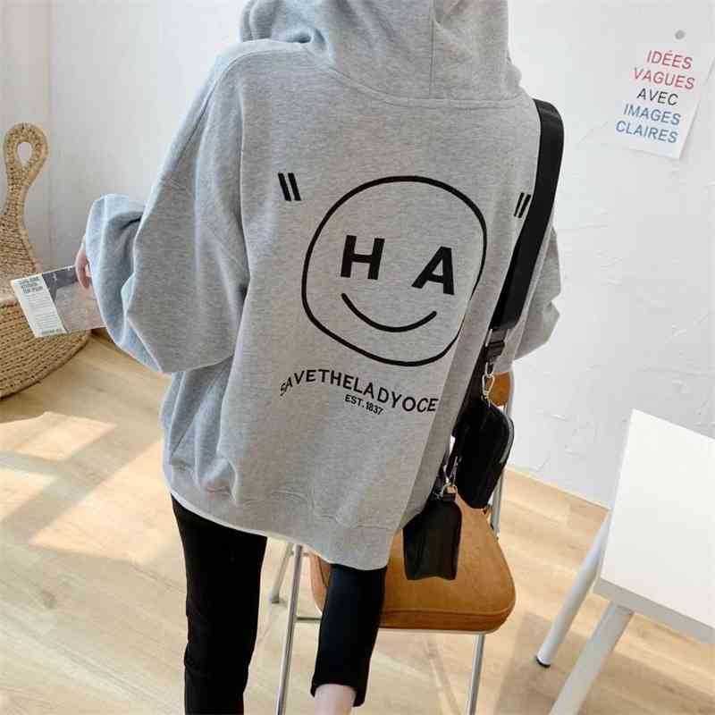 

Autumn and winter new large loose zipper cardigan top Terry Cotton thickened heavy industry full embroidery women's sweater, Black