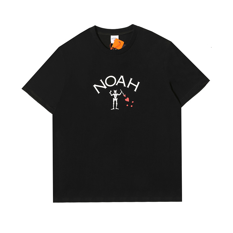 

2021 New Ss Blackbeard Tee Women Evil Heart Printed Round Neck Tees Hiphop Noah Basic Cotton T-shirt Men Irnh, White