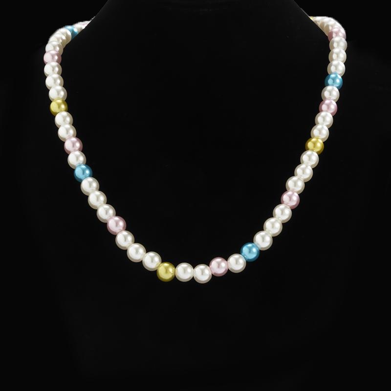 

Chokers KunJoe Bohemian Baroque Pearl Choker Necklace For Men Women Retro Elegant Colorful Beads Accessories Jewelry Gift