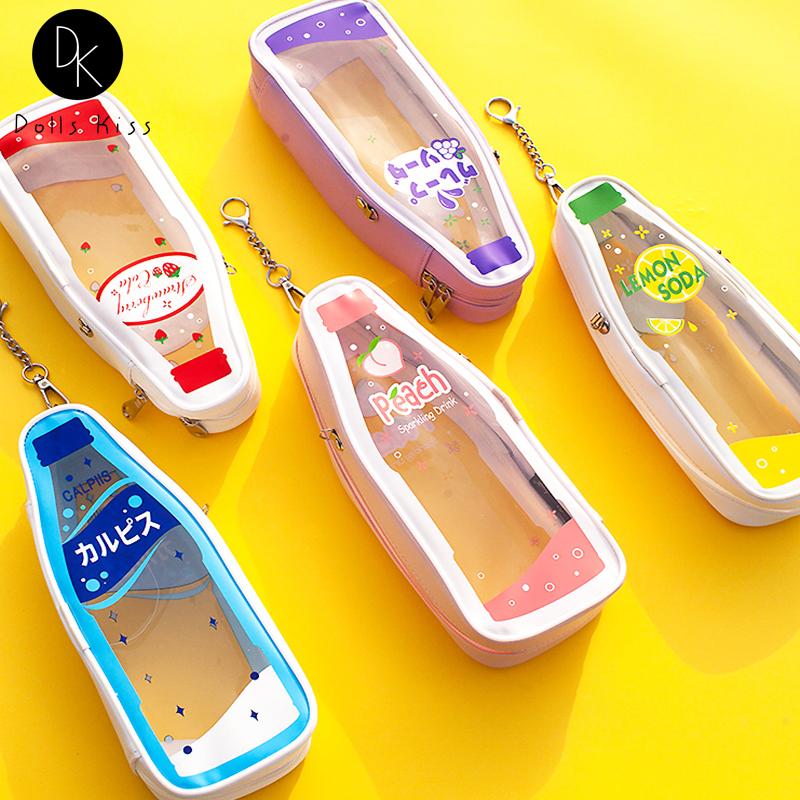 

Evening Bags Ladies Fun Soda Bottle Ita Bag Women Cute Transparent PVC Shoulder High Quality PU Leather Japanese Crossbody For Girls, Blue