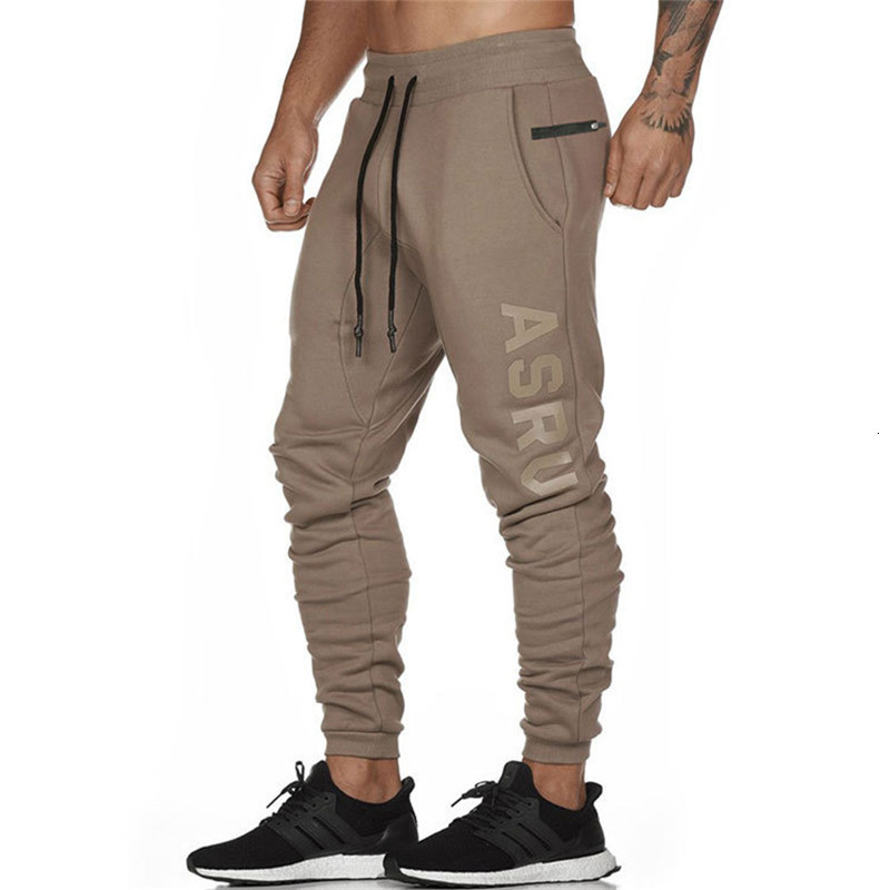 

2021 Asrv Men's New Stacked Track Harajuku Letter Printed Casual Gym Running Trousers Man Hip Hop Jogging Tactical Pants Grgr, Gray