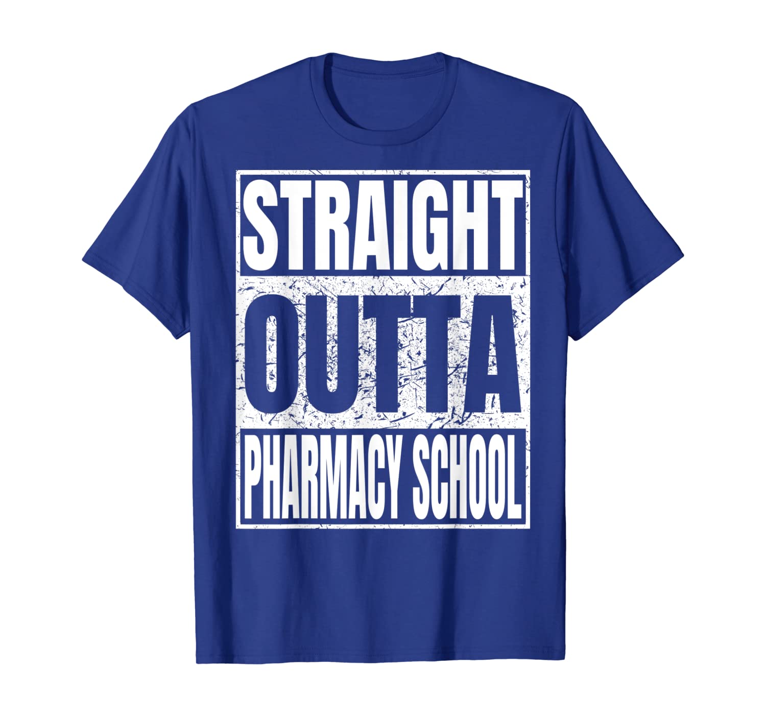 

Straight Outta Pharmacy School TShirt Graduation 2019 Gifts, White;black