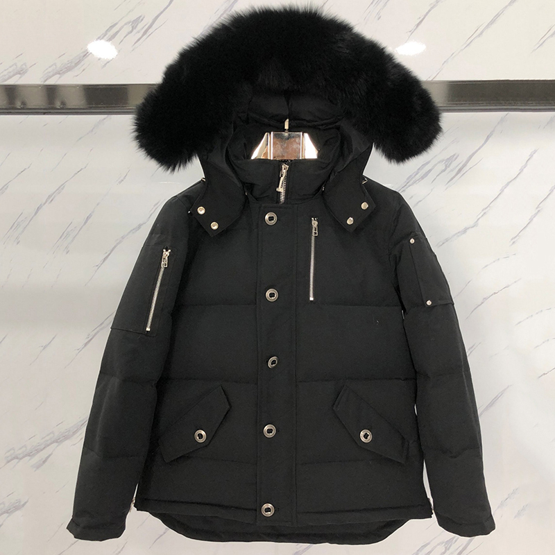 

Men Winter Jacket coat Hooded Down Jackets Designer Thick Overcoat Mens Outwear Parka Outerwear, Black