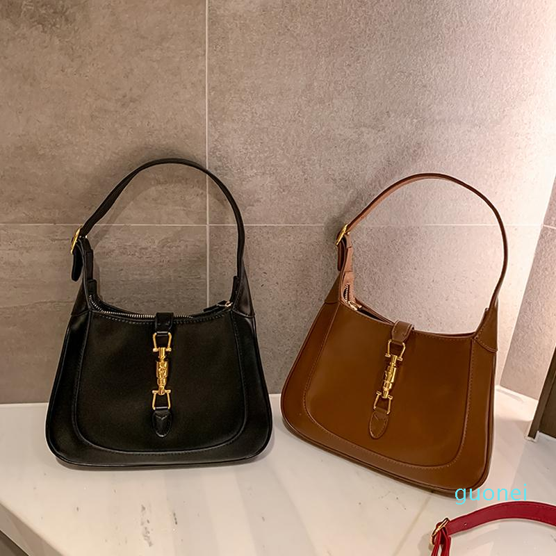 

2021 Autumn Winter New Genuine Leather Classic Baguette Bag 2021 One Shoulder Portable Underarm Bag Women's Fashion Crossbody, Red wine