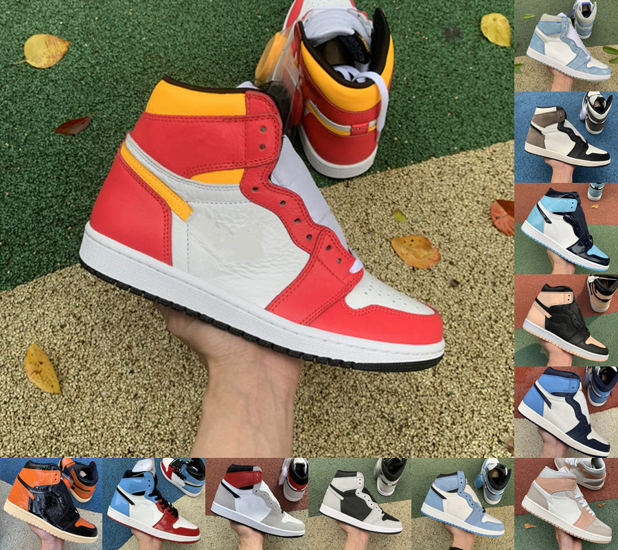 

Cheap Obsidian UNC 1 men women basketball shoes 1s Light Smoke Grey Dark Mocha Light Fusion Red designer sneakers JORDÁN Chicago Shadow Pine Green Black trainer, Original shoe box