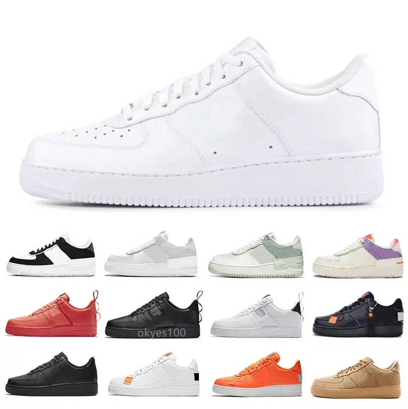 

2022 OG Classic triple white low mens running shoes shadow utility black wheat Pistachio Frost Pale Ivory Pastel Beige men women trainers sports sneakers platform, The original box