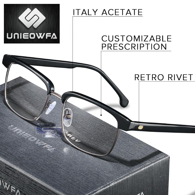 

Fashion Sunglasses Frames Europe High End Italy Acetate Optical Eyeglasses Frame Retro Prescription Glasses Men Myopia Clear Eyewear