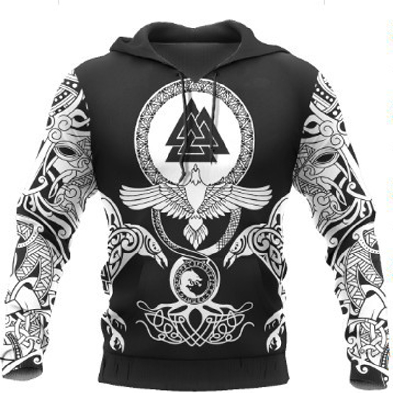

Mens Graphic Hoodies Fashion Boys 3d Digital Hooded Pullover with Skull Liones Pattern Unisex Autumn Trackshirts Wholesale, #1