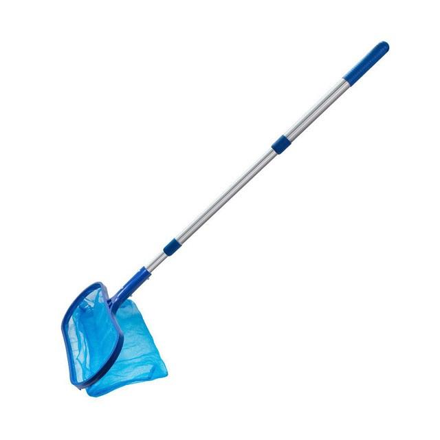 

Pool & Accessories Fine Mesh Net Skimmer Deep Bag Rake Swimming Leaf Removal Tool With Aluminum Pole