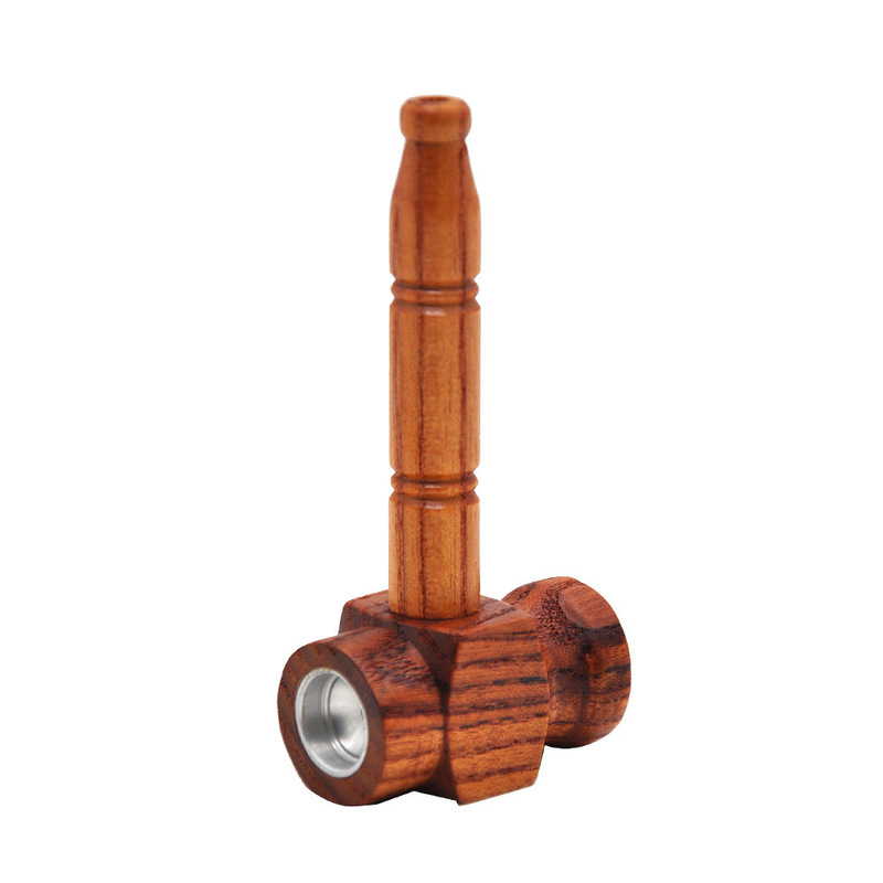 

Brown wood pattern tube alloy is durable, fashionable, novel and unique