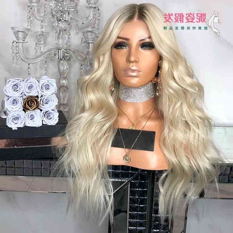 

women's gradient long New curly rose net wig set, 9932