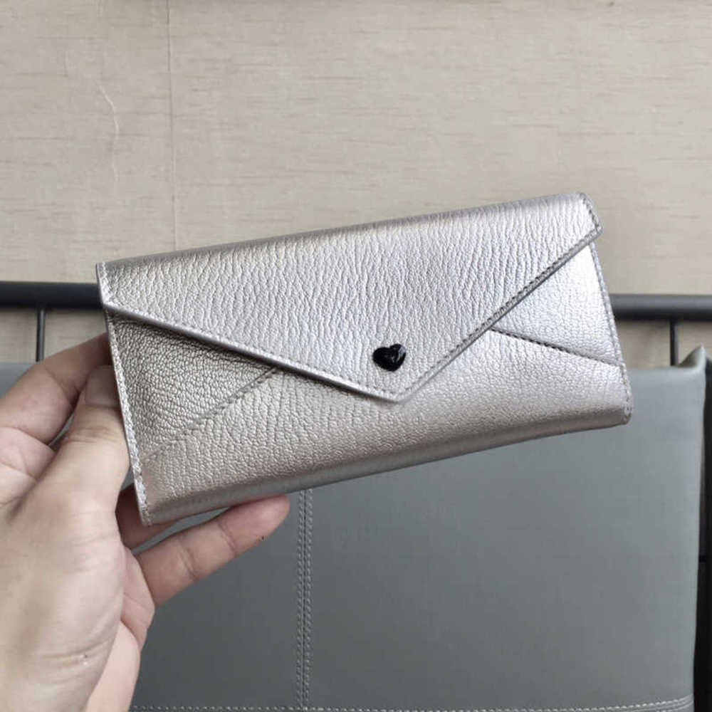

5A+Designers New style The wallet 5MH013 Three fold envelope long money clip Multiple screens Inside and outside imported cowhide goatgrain fashionwallet