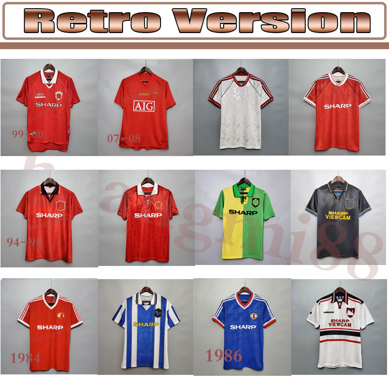 

Retro United 2002 Soccer jersey MAN football Giggs SCHOLES Beckham RONALDO CANTONA Solskjaer Manchester 07 08 93 94 96 97 98 99 86 88 90 91, Customize