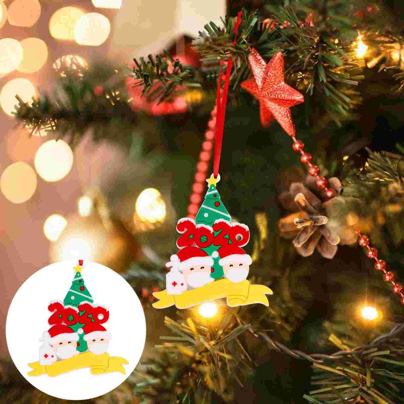 

Christmas Decorations 2Pcs Xmas Mask Snowman Hanging Doll Pendant Party