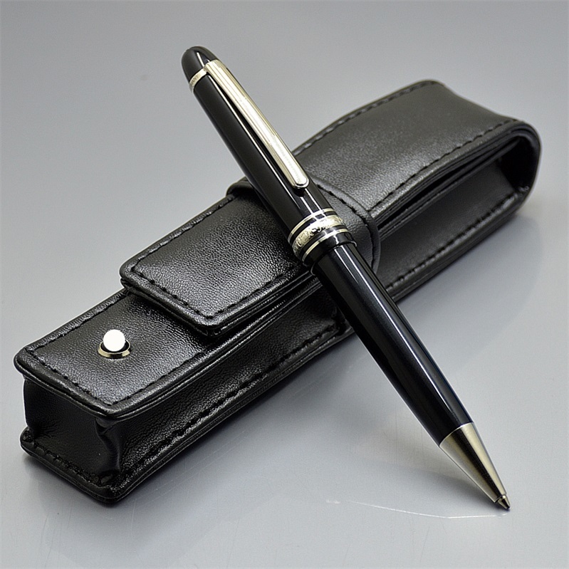 

MSK-145 - Luxury Free Black Resin Ballpoint Shipping pen Ball point pen Stationery School Office supplies with Monte Brands Serial, As shown picture