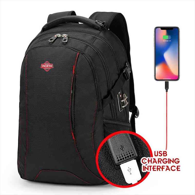 

large capacity 15.6 inch daily school backpack multifunctional usb charging man lapfor teenager travel bags