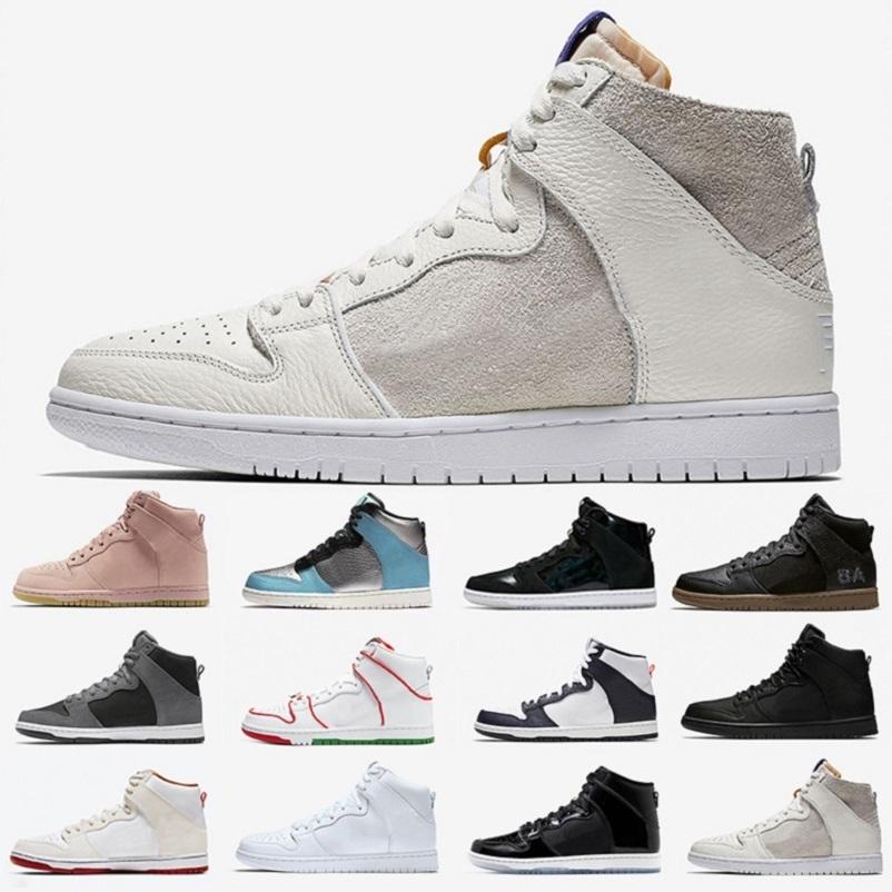 

OBSIDIAN WHITE Doraemon platform women men high cut casual shoes dunk spectrum bred mulder brian skateboard mens trainer sports sneakers, Color#20