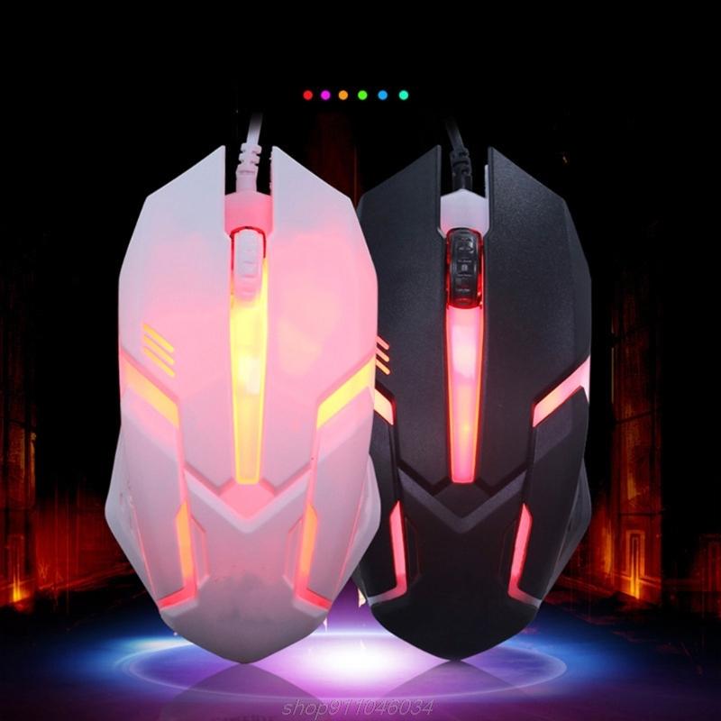 

Ergonomic Wired Gaming Mouse Button LED 2000 DPI USB Computer Mouse With Backlight For PC Laptop Gamer Mice F06 21 Dropshipping