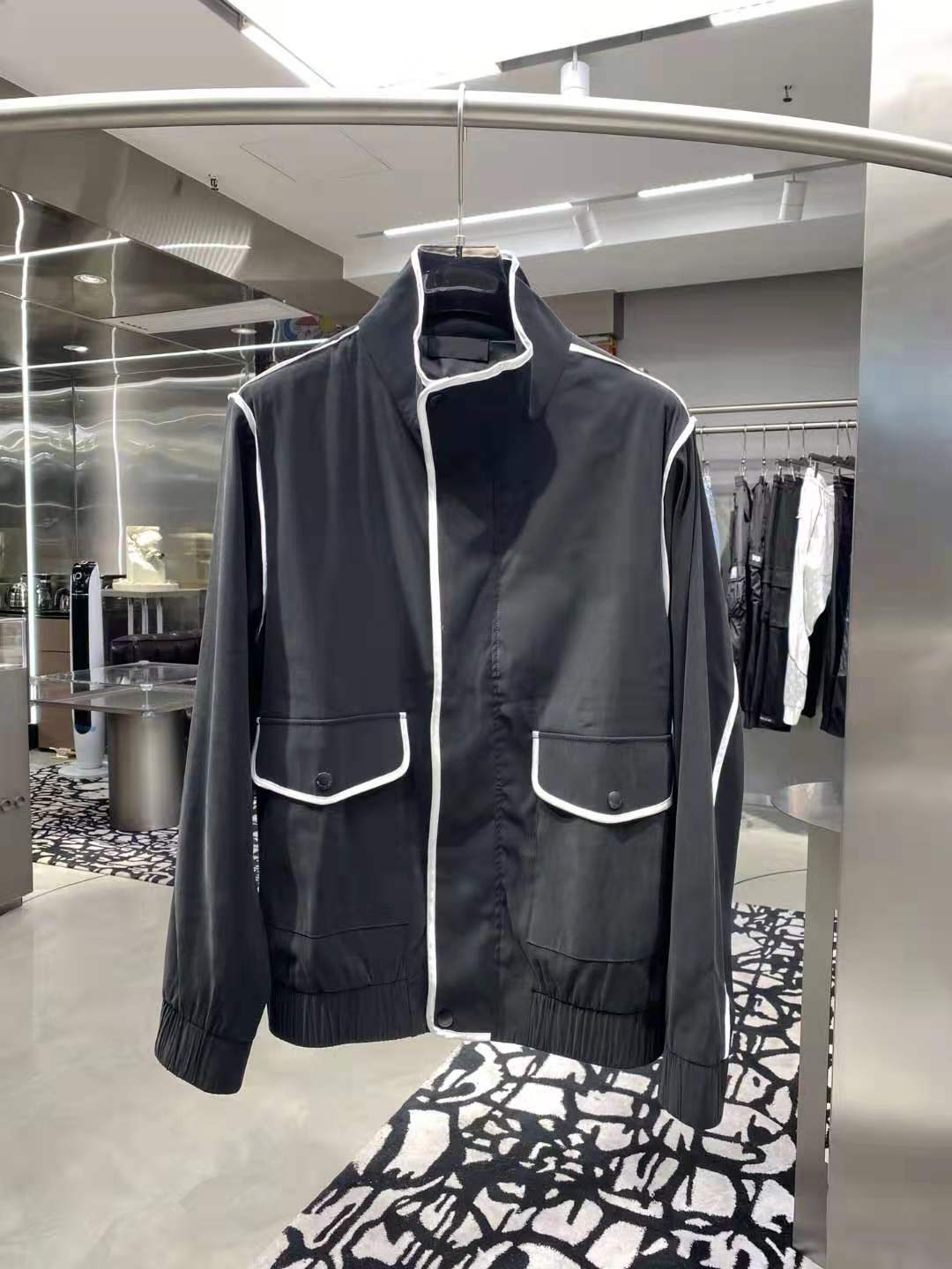 

2021 early spring new fashion mens jacket ~ SIZE jacket ~ good quality jackets for men women zdlb0309., Black