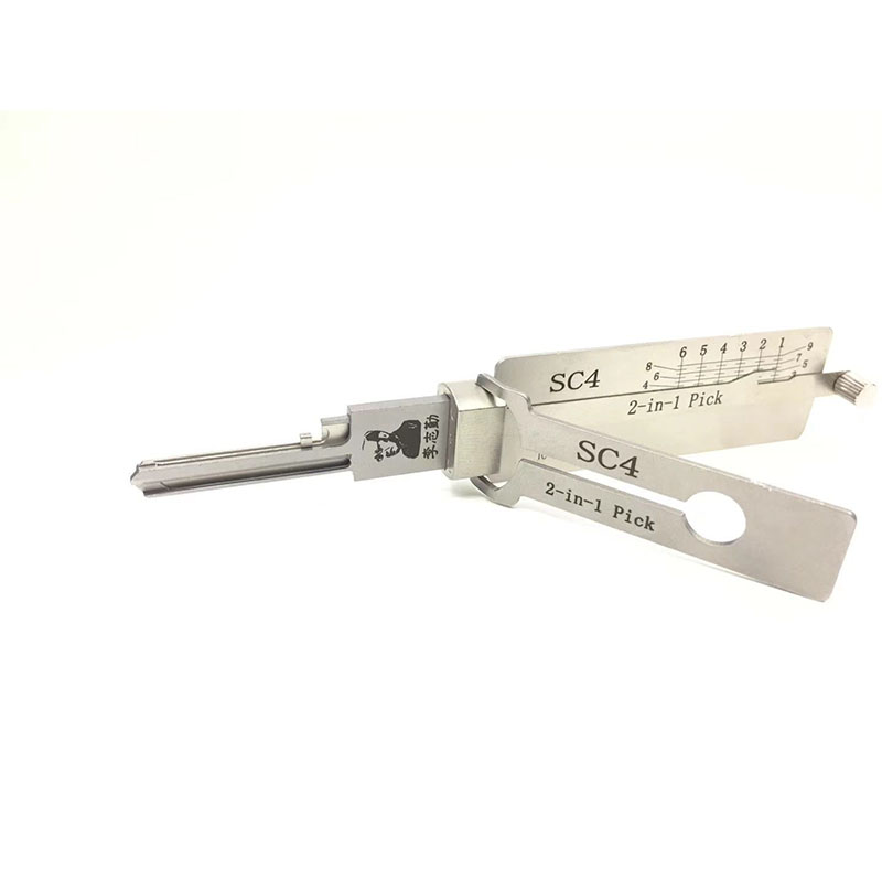 

Original LISHI SC4 6 Pins 2 in 1 Pick for Schlage Door Locks Lock Set Decoder Locksmith Civil UseTools Lockpicking