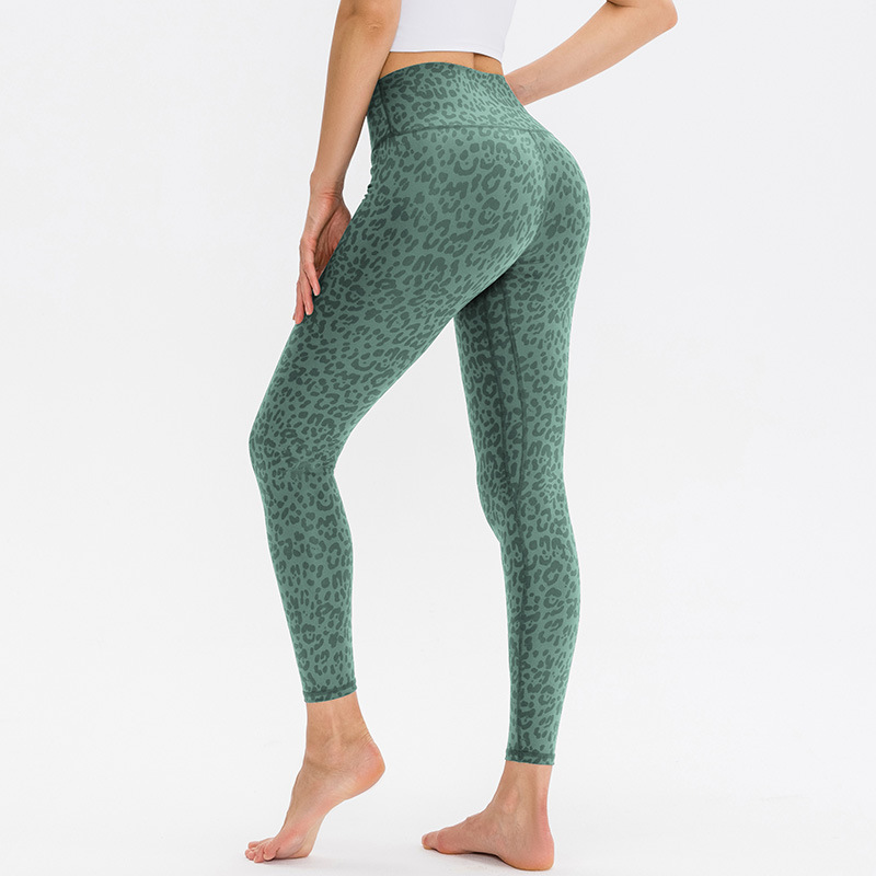 

Lulu Legging Style Women Camouflage Fitness Trousers Running Skinny Yoga Pants Leopard Print High Waist Hip Lift Sports Trousers 12350yoga, Black