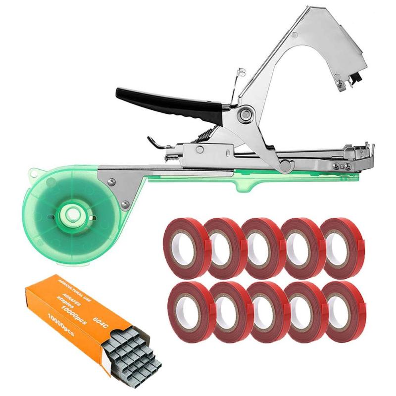 

Other Garden Supplies Tying Machine Plant Tapetool Tapper And 10 Rolls Tape Set For Vegetable Grape Tomato Cucumber Pepper Flower