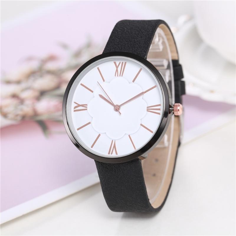 

Wristwatches Casual Checkers Faux Leather Quartz Analog Wrist Watch Luxury Pulseira Relogio Feminino Ladies Women Watches Clock, White