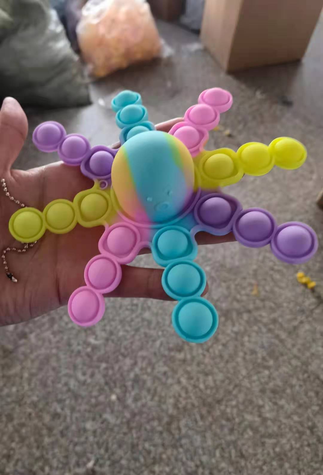 

2021 toy Pop Fidget 4 octopus key ring wholesale rat control pioneer bubble music toys decompress