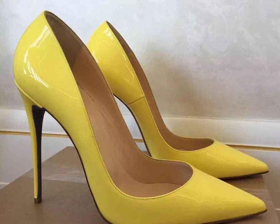 

So Kate Styles 12cm High Heels Shoes Red Bottom Nude Color Genuine Leather Point Toe Women Pumps Rubber Wedding Shoes 35-44, Color7