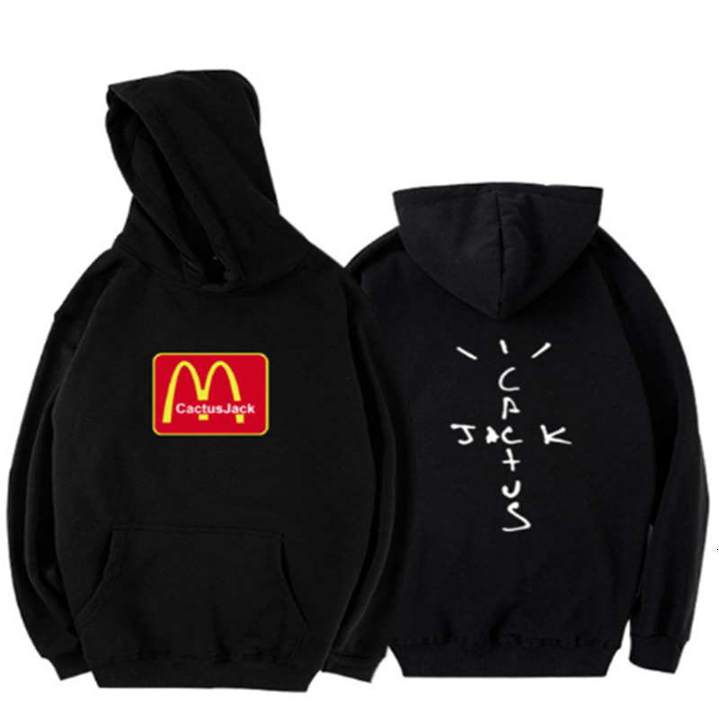 

New Products) New Product Hoodie Cactus Jack Swag (Jack Swag) Print Funny Women Men Hooded Sweatshirt New Products, Black