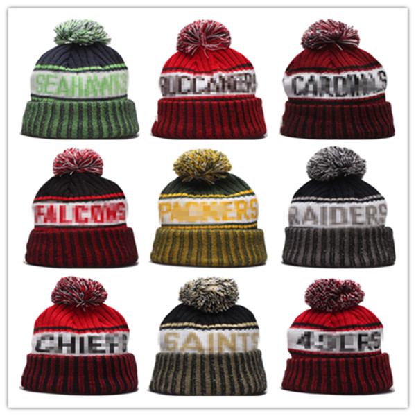 

Hat Factory directly New Arrival Sideline Beanies Hats American Football 32 teams Sports winter side line knit caps Beanie Knitted mixed order, Blue;gray