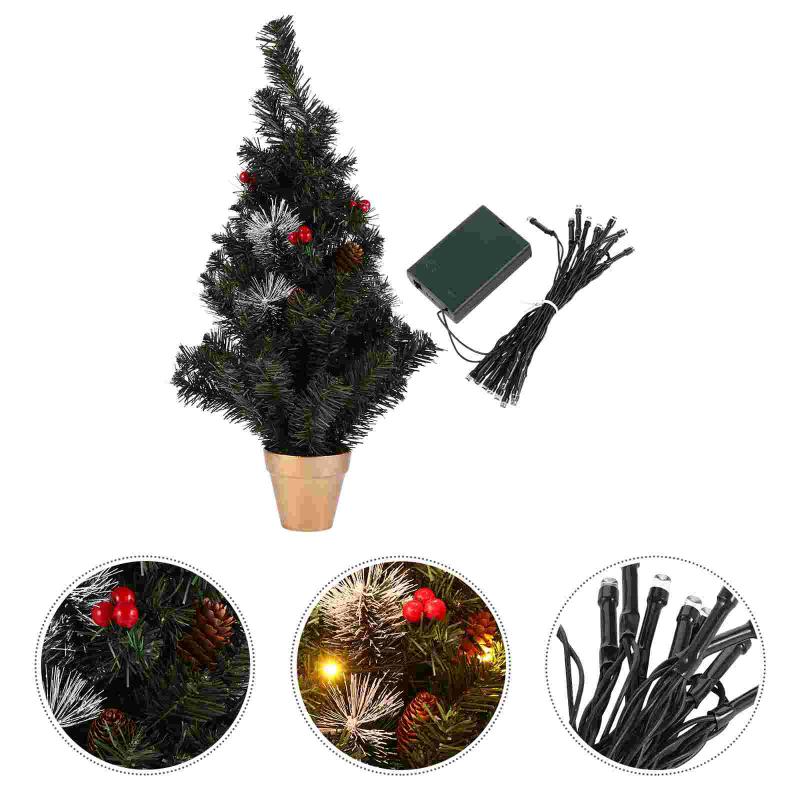 

Christmas Decorations 1PC Mini Decorative Tree Showcase Decor Party Supply