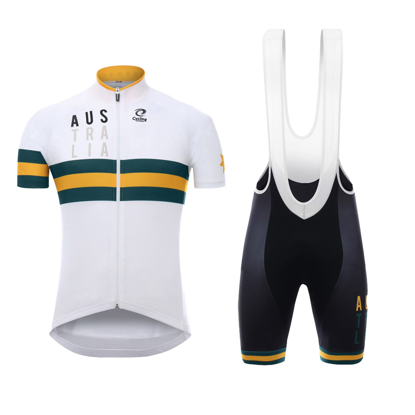 Tour De France 2021 Pro Team Australia Cycling Jersey Set Men/Women Summer Breathable Short Sleeve Cycling Clothing Bib Shorts Kit-image-655621674