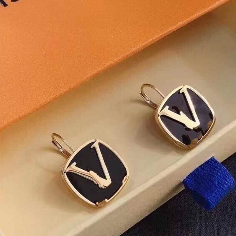 

2021 wedding 20 design charm 316L Titanium Steel 18K rose gold plated Christmas flower Letter earrings band dangle girls women jewelry