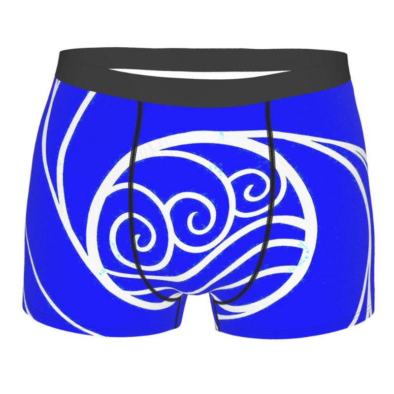 

Underpants Minimalist Water Blue Avatar The Last Airbender Katara Aang Sokka Zuko Animated TV Series Breathbale Panties Male, Black