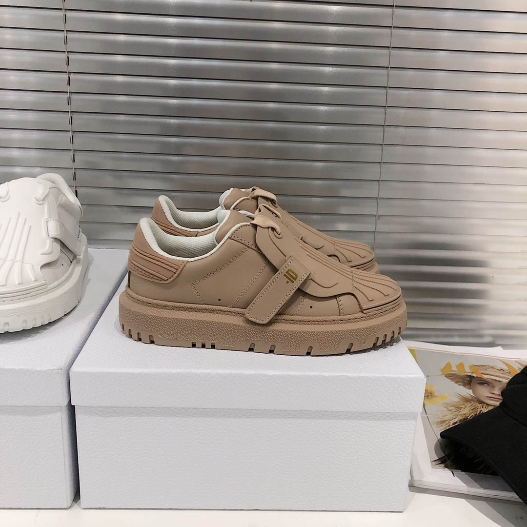 

New early spring shell-toe white shoes women's all-match leather platform casual sneakers women's single shoes 34-40