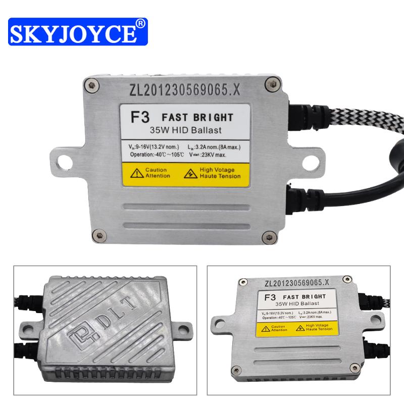 

Car Headlights SKYJOYCE 35W Original DLT F3T HID Ballast Reactor Quick Start In One Second F3 For Fast Bright Kit
