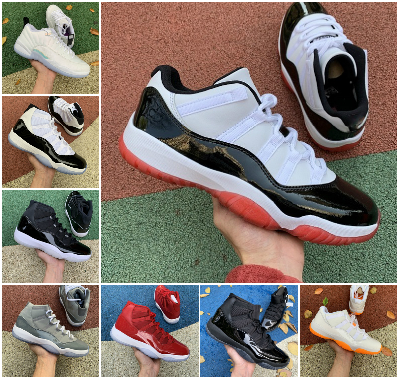 

Jubilee Pantone Bred 11 11s High Basketball Shoes Cool Grey Legend Blue 25th Anniversary Space Jam Gamma Easter Jumpman Concord 45 Low Columbia White Sports Sneakers, Bubble package bag