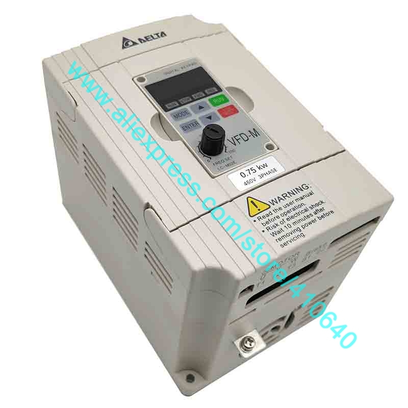750W Inverter VFD007M43B 3 Phase 380V to 460V Rated Currrent 3A Genuine Delta 0.75KW Inverter With Portable Control Board-image-654187898