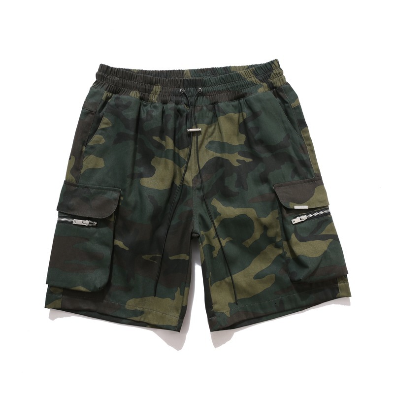 

2021 New 20ss Camouflage Men Women 1:1 Best Quality Multi Pockets Beach Sportswear Represent Shorts F89c, Green3