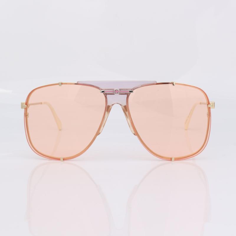 

Sunglasses Pilot Metal Frame Women Pink Lenses Ivory Tips