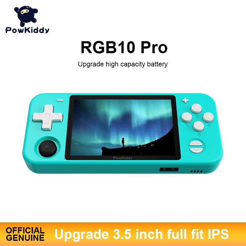 

POWKIDDY RGB10Pro Open Source System Handheld Game Console RK3326 Chip 3.5 "Full Fit IPS Screen 3500mAh 3D Rocker Retro Game