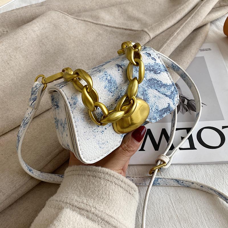 

MINI PU Leather Shoulder Bags For Women 2021 Chain Design Luxury Croosbody Bag Female Travel Handbags Purses Sac A Main Femme, Black